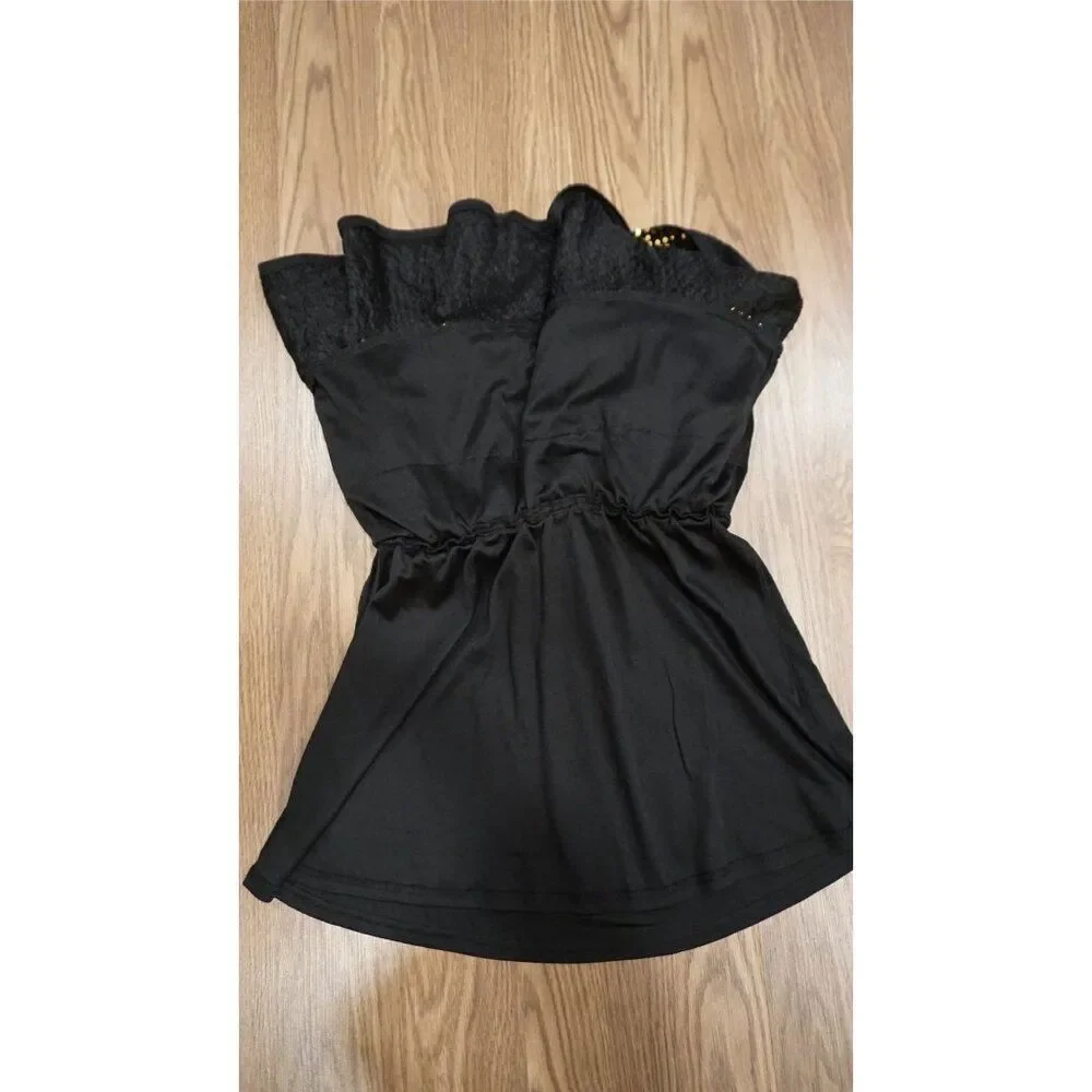 Grace Karin Girl's Sequin Ruffle Skirt - Gold/Black, Size 12Y - Picture 9 of 13